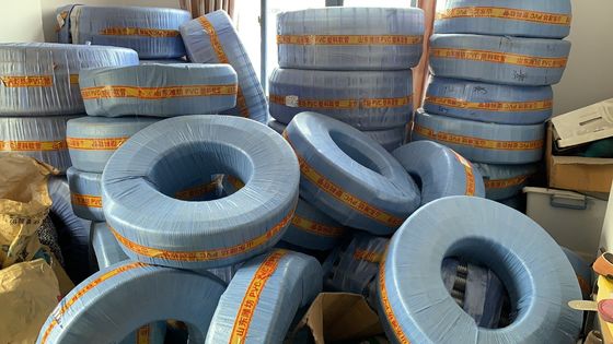 Eps μηχανών PVC κενός σαφής πλαστικός σωλήνας 1/2 μορίων αφρού καλωδίων πυκνωμένος μάνικα» ρόλος 50m